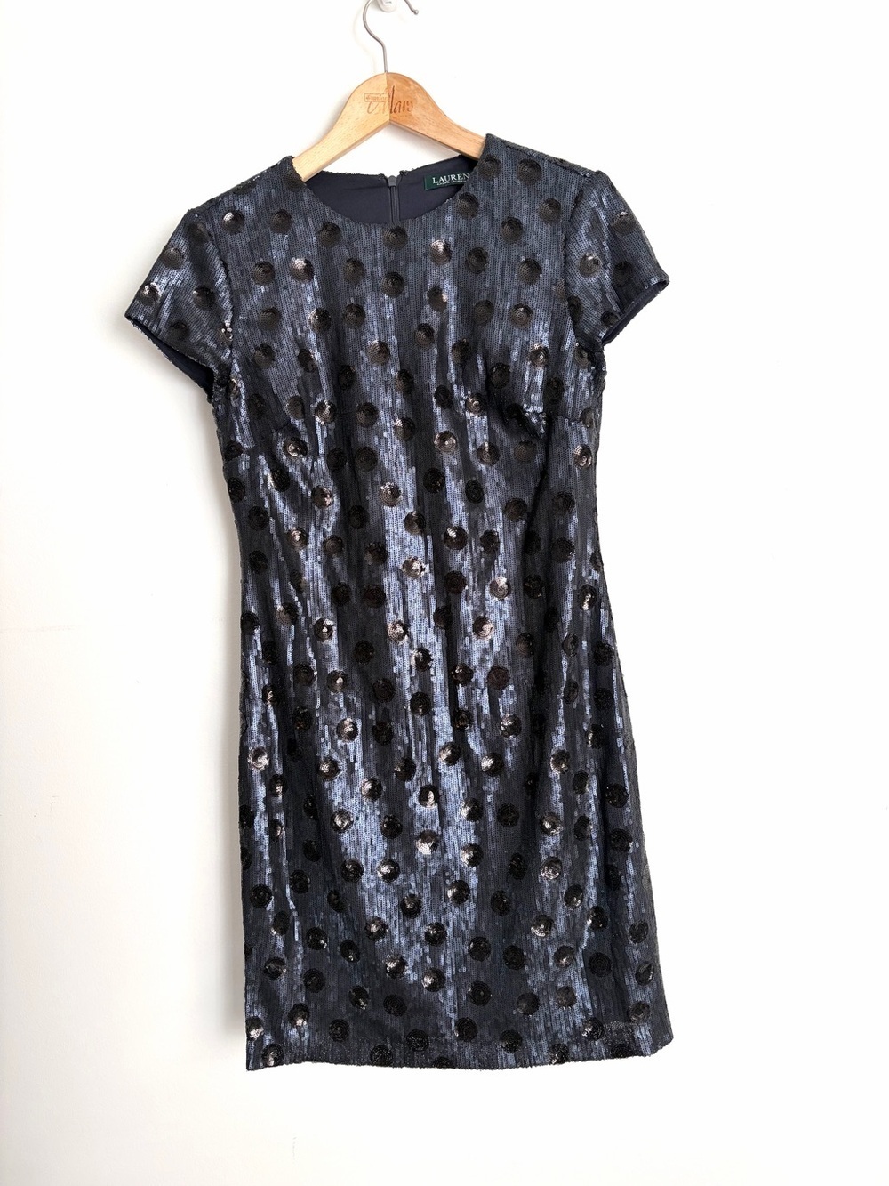 Lauren Ralph‎ Lauren Polka Dot Sequin Cocktail Dress - NWOT